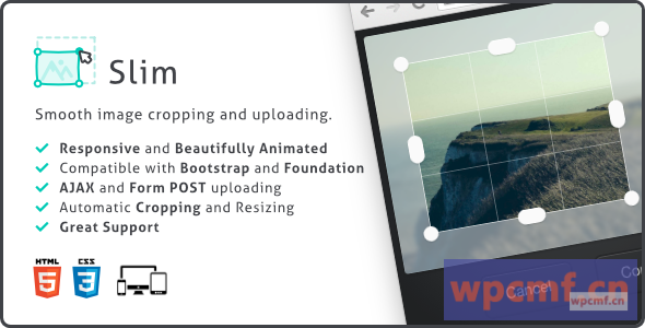 超薄、图像上传和比例裁剪插件 可代汉化