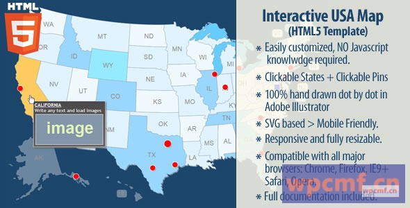 互动美国地图v2.0.2     html5 可代汉化