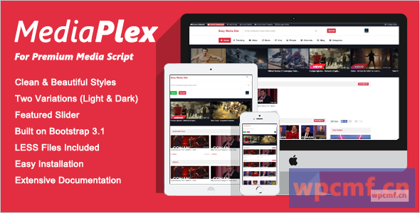 高级媒体脚本的MediaPlex主题 可代汉化