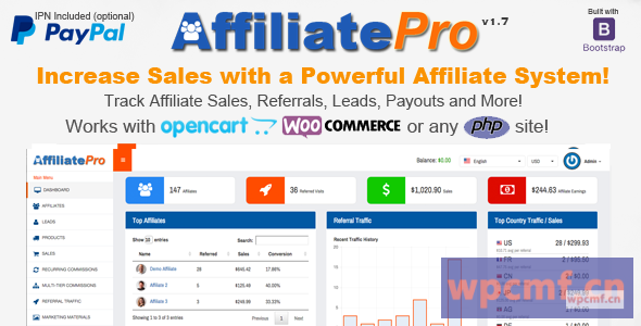Affiliate Pro V1.7    联盟管理系统 可代汉化