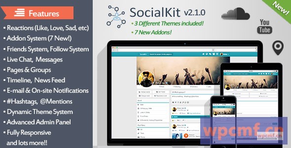 SocialKit v2.1.0 终极社交网络平台 可代汉化
