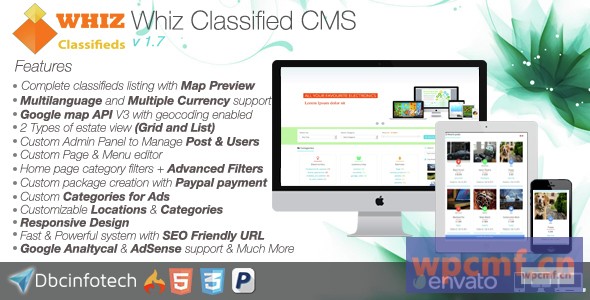WhizClassified v1.7 分类广告内容管理系统 可代汉化