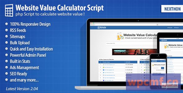 网站值计算器脚本 可代汉化