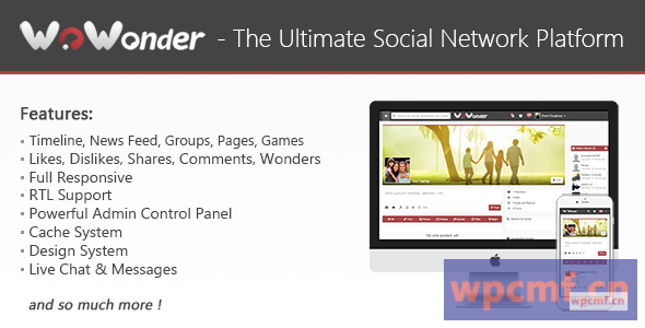Wowonder v1.2.3    终极PHP社交网络平台 可代汉化