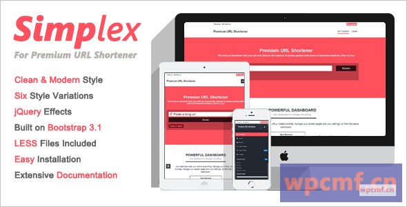 Premium URL Shortener的Simplex主题 可代汉化