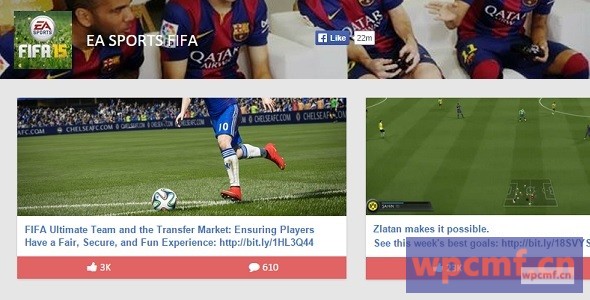 您网站上的Famax Facebook粉丝页面 可代汉化