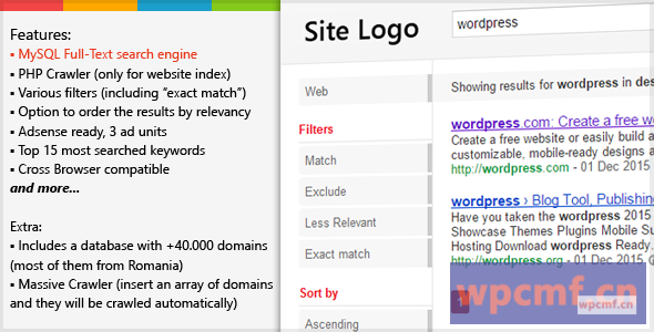 PHP搜索引擎和履带 可代汉化