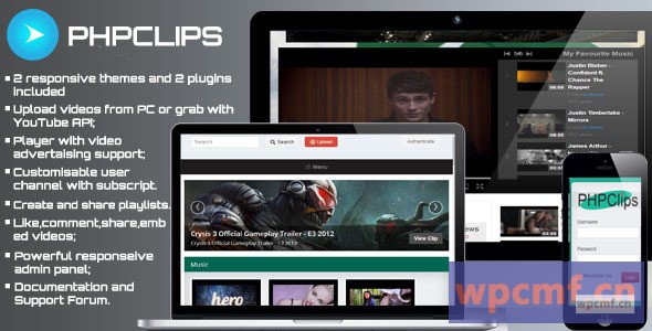 PHPClips v2.0 视频共享平台 可代汉化