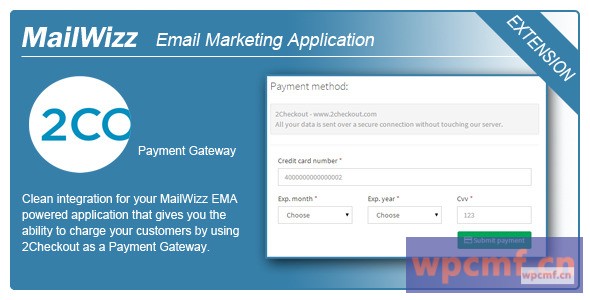 MailWizz EMA与2Checkout集成 可代汉化
