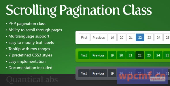 滚动分页类 可代汉化