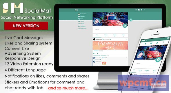 SocialMat v1.3 社交网络平台 可代汉化