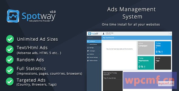 横幅和HTML的广告管理系统 可代汉化