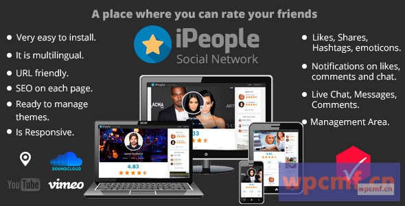 iPeople    一个你可以评价你朋友的地方 可代汉化