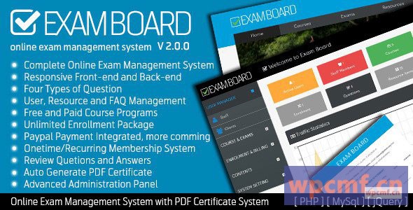 考试板   在线考试管理系统 可代汉化
