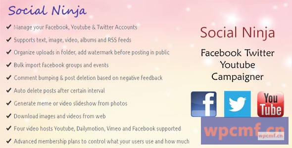 社交忍者 脸书推特Youtube活动家 可代汉化