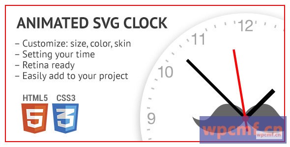 动画SVG时钟 可代汉化