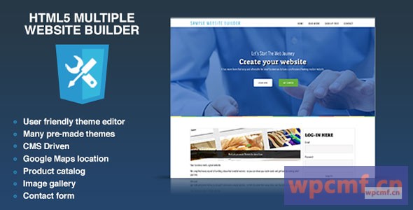 HTML5多个网站建设者   多立体CMS 可代汉化