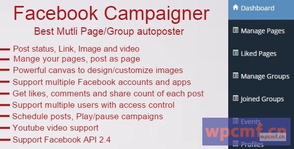 Facebook Campaigner     Facebook Autoposter 可代汉化