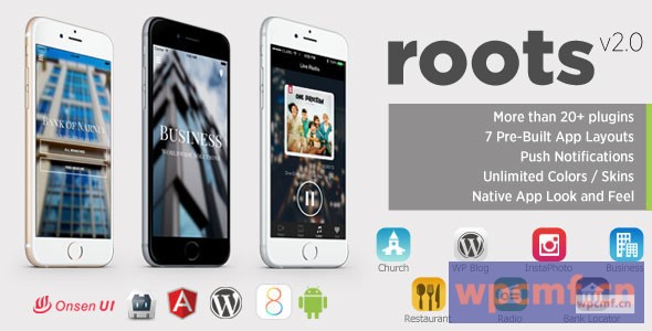 Roots PhoneGap/Cordova多功能混合应用 可代汉化