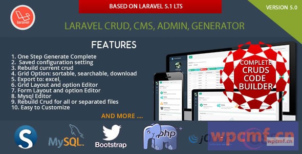 Laravel CRUD   CMS   Sximo 5 LTS 可代汉化