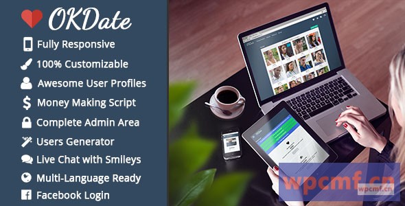 OKDate v1.9 完整的约会脚本 (桌面和移动设备就绪) 可代汉化