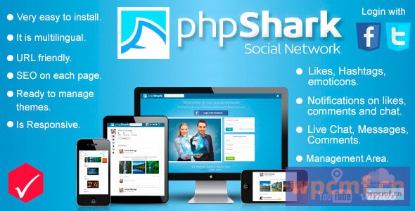 PHPSHARK    社交网络平台 可代汉化