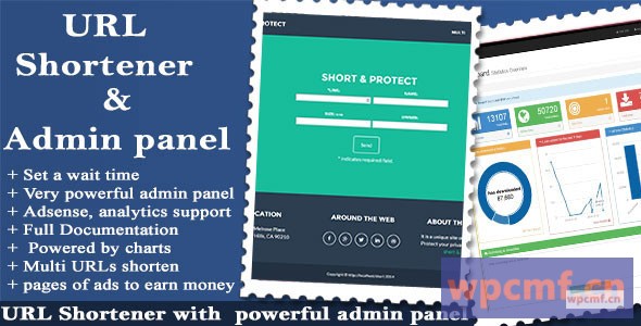 URL缩短广告和强大的管理面板V1.3 可代汉化