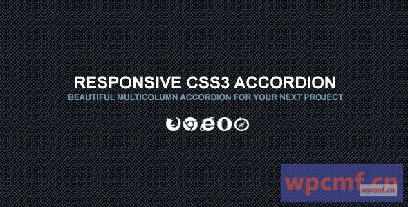 CSS3垂直和水平手风琴 可代汉化