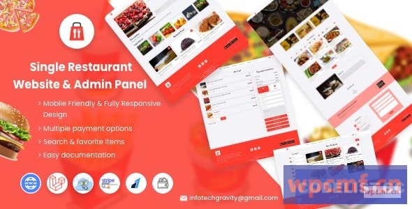 单一餐厅v3.0 Laravel网站和管理面板 可代汉化
