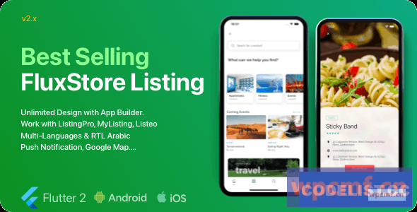 FluxStore列表v2.2.0    摇动的最佳目录Woocommerce应用程序 可代汉化