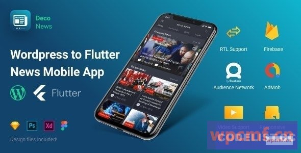 Deco新闻V1.3.0     WordPress的浮动移动应用程序 可代汉化