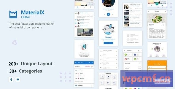 MaterialX Flutter V2.1.1    扑振材料设计UI组件 可代汉化