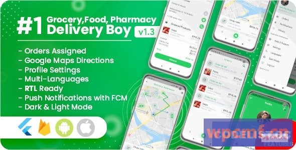 食品杂货、食品、药店、商店的送货员Flutter App v1.3.0 可代汉化