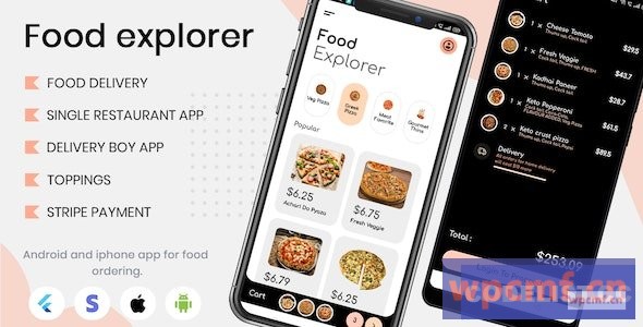 Food Explorer v1.0    唯一餐厅食品交付应用与送货男孩扑振 可代汉化