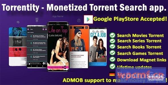 Torrentity v1.0    用于流和下载的Torrent搜索应用 可代汉化