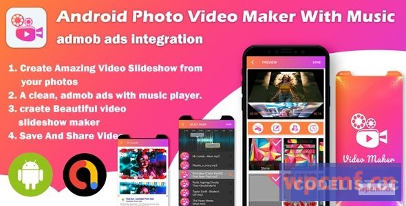 幻灯片制作器1.0版    带音乐的安卓照片视频制作器 可代汉化