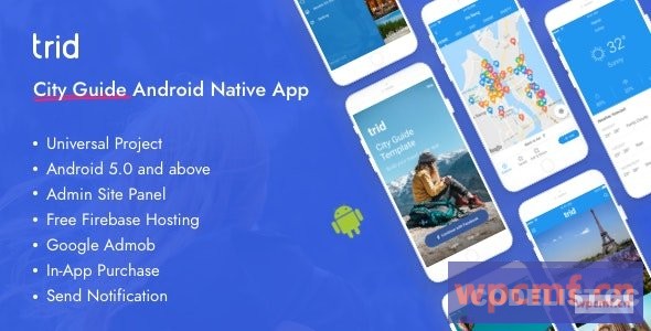 Trid V7    城市旅游指南Android使用管理面板，Firebase 可代汉化