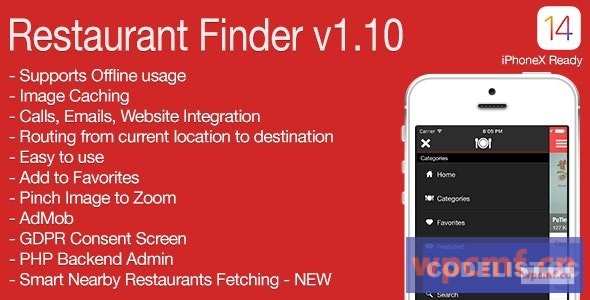 Restaurant Finder Full iOS应用V1.10 可代汉化