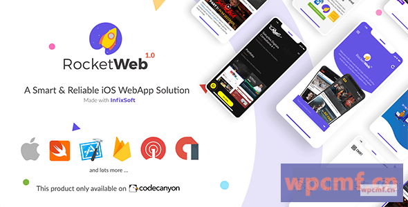 RocketWeb v1.0.5 可配置的iOS WebView应用程序模板 可代汉化