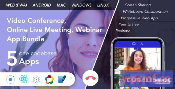 团队会议v1.11.1 视频会议、在线现场会议、网络研讨会应用捆绑包 (网络、安卓和桌面) 可代汉化