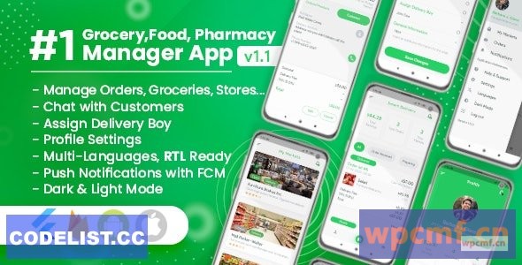 所有者/供应商杂货，食品，药店，商店Flutter App V1.1.0 可代汉化
