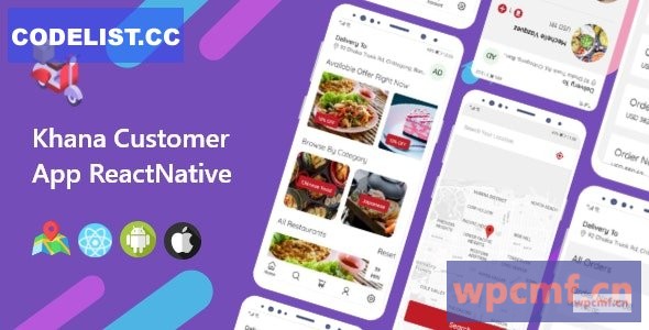 Khana v1.0    多餐馆和食品送餐客户应用程序 可代汉化