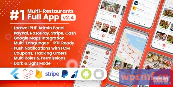 食品送货扑腾+ PHP Laravel管理面板V2.4.1 可代汉化