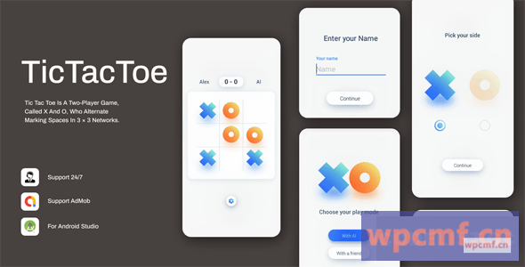 Tic Tac Toe v1.0.3 简单且最少的游戏 可代汉化