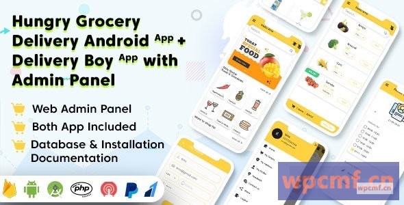 饥饿的杂货交付Android应用程序和交付男孩应用程序与交互式管理面板v1.4 可代汉化
