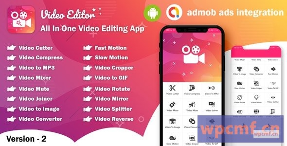 Android视频编辑器V2.0 多合一视频编辑器应用程序 (64位) 可代汉化