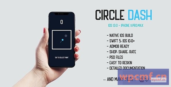 Circle Dash V1.0    原生IOS 13.0手机游戏App iPhone 11 Corona 可代汉化