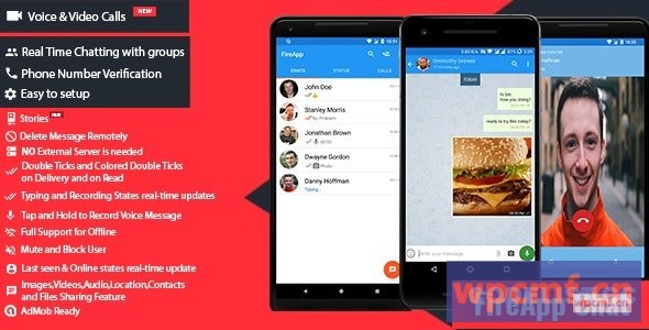 fireapp chat v1.3.0.1     android聊天应用程序，其中包含whatsapp的组 可代汉化