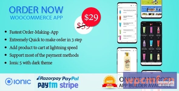 立即订购WooCommerce离子5 v1.5手机应用 可代汉化