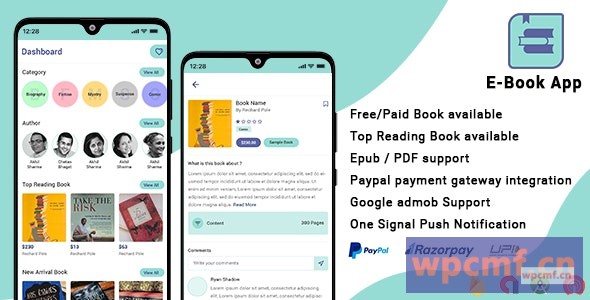 Android电子书App V1.7 + Admin Panel 可代汉化